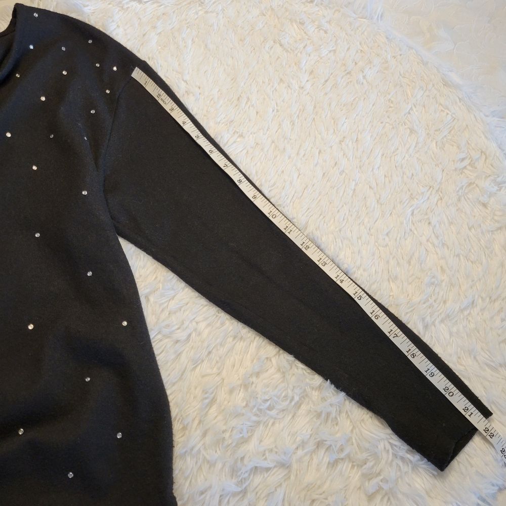 Zara black knit sparkly blouse - Picture 6 of 6